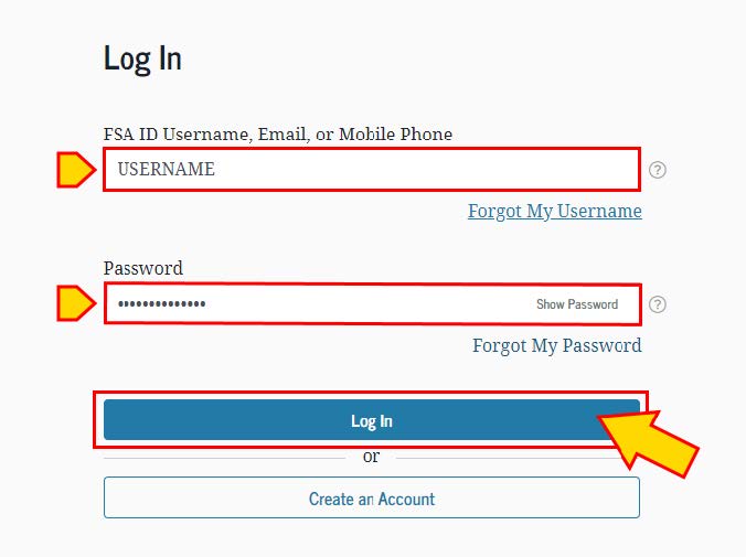 studentaid.gov FSA ID