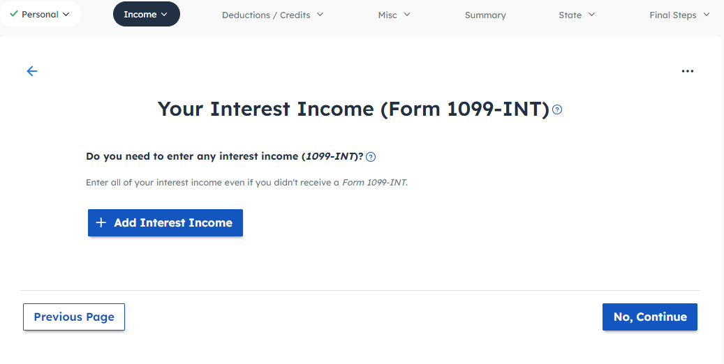 Your Interest Income